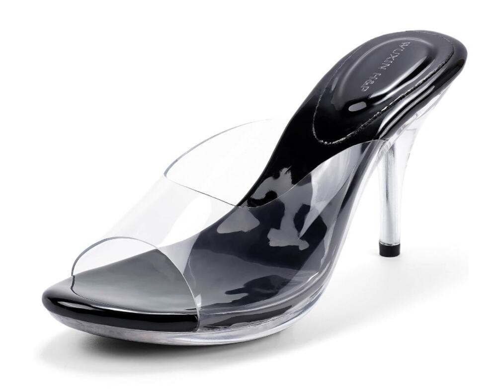 WUXIN H&P Womens Clear Heels Dress Shoes